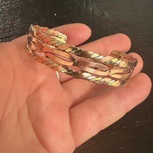 Chic Gold and Copper Bracelet